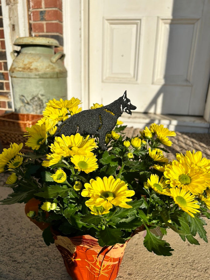 German Shepherd Plant Stake