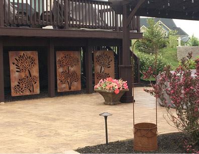 Outdoor Privacy Screen or Extra Large Wall Art (46" Inch)