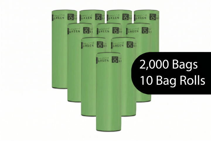 Dog Waste Bags – 200-Count Core Roll 8" x 13" – Made in USA