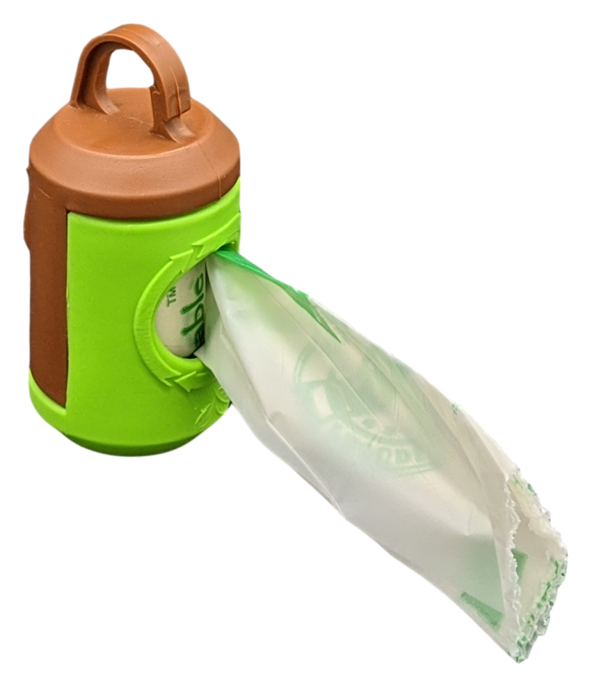 beyondGREEN Dog Poop Bag Leash Dispenser – Clip-On Holder Fits Standard Rolls – Durable &amp; Portable