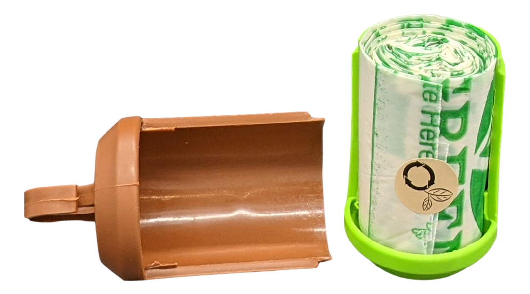 beyondGREEN Dog Poop Bag Leash Dispenser – Clip-On Holder Fits Standard Rolls – Durable &amp; Portable