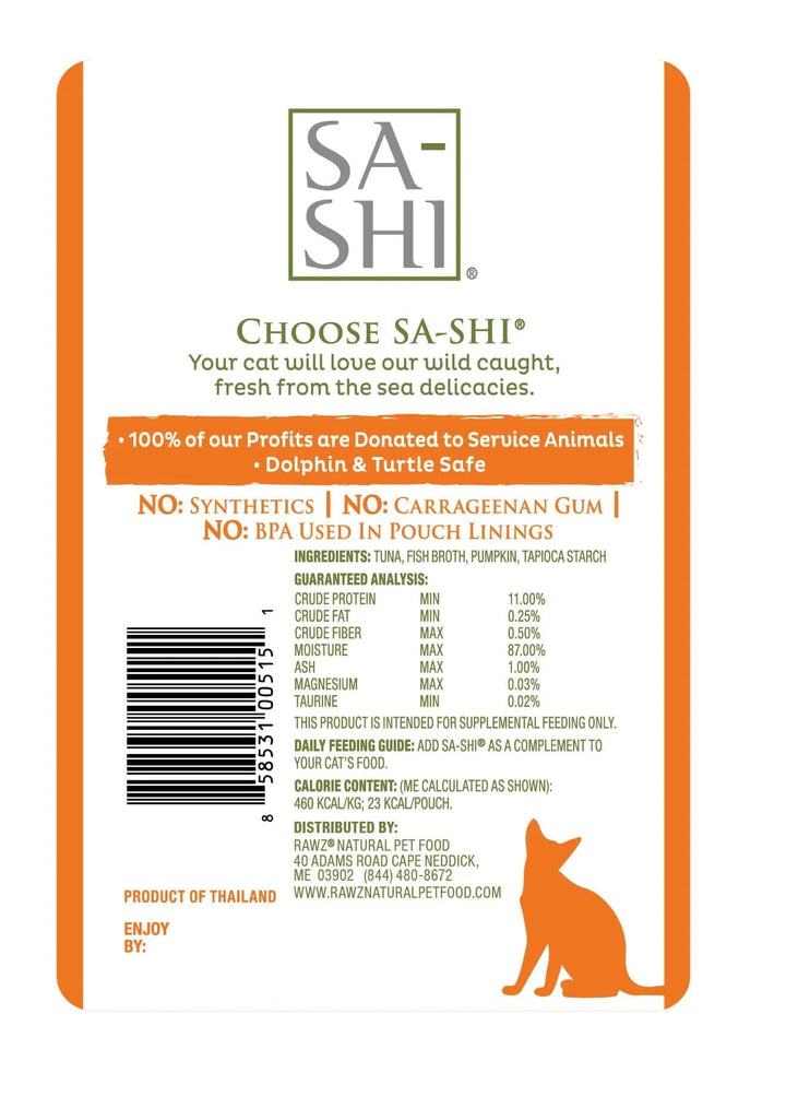 Sa-Shi Tuna &amp; Pumpkin Recipe (1.76oz)