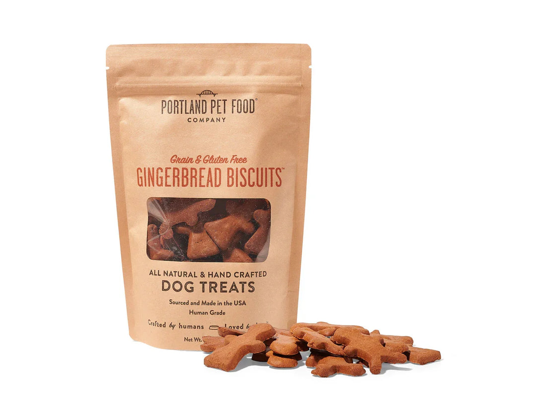 Portland Dog Grain Free &amp; Gluten Free Biscuits Gingerbread (5oz)