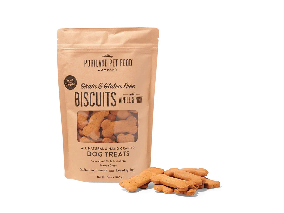Portland Dog Grain Free &amp; Gluten Free Biscuits Apple &amp; Mint (5oz)
