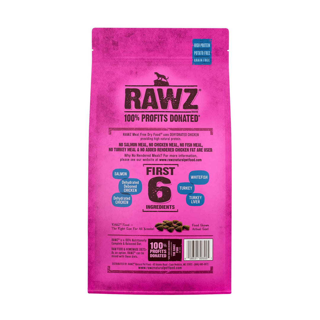Rawz Salmon, Dehydrated Chicken &amp; Whitefish Cat Food Recipe Dry Cat Food