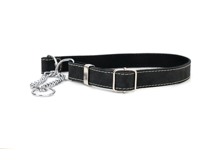 Martingale Leather Dog Collar