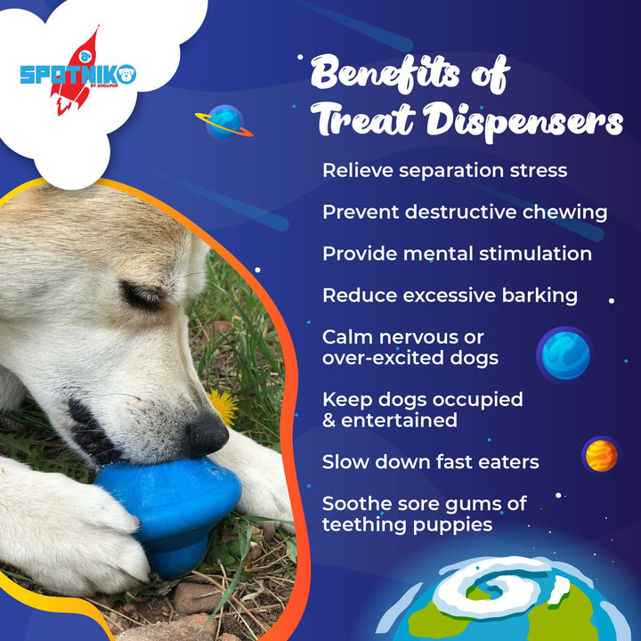 Flying Saucer Dog Toy - Durable UFO Chew Toy &amp; Treat Dispenser | USA Made