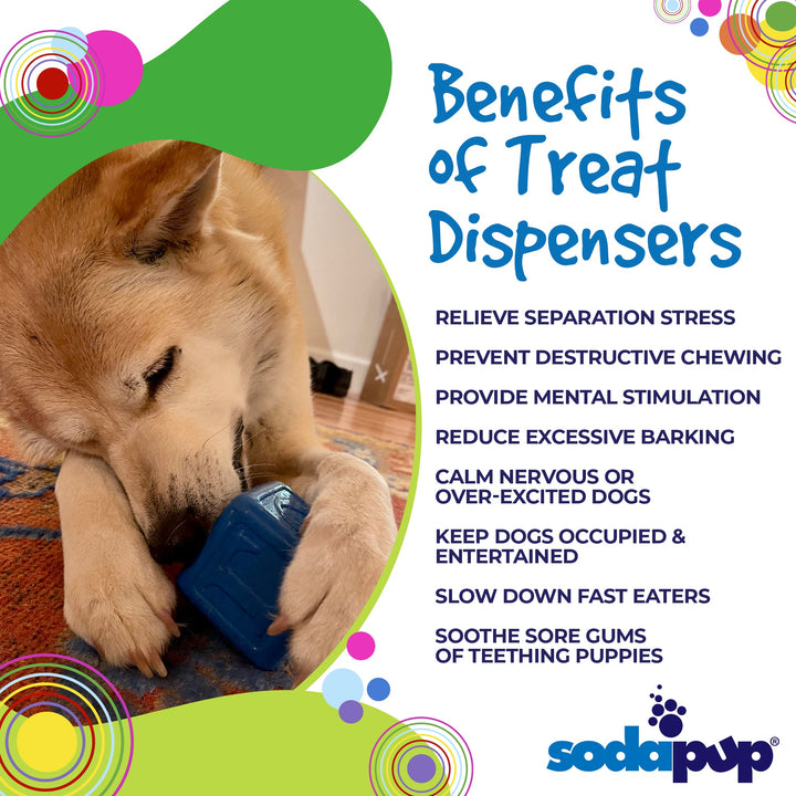 Love Cube eDispenser - Durable Rubber Chew Toy &amp; Treat Dispenser | USA Made