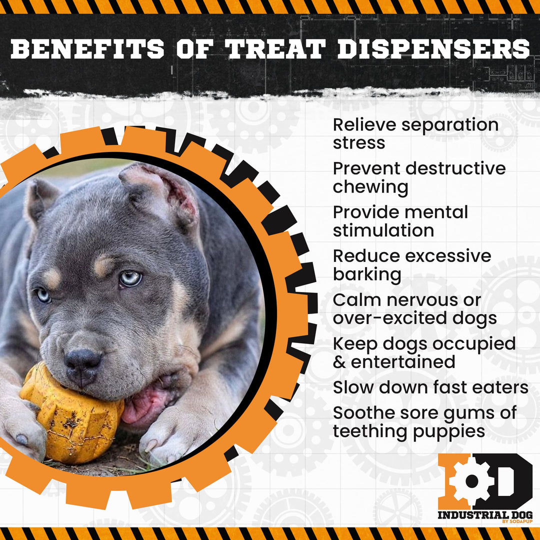 Gear eDispenser - Durable Rubber Yak Chew Holder &amp; Treat Pocket | USA Made