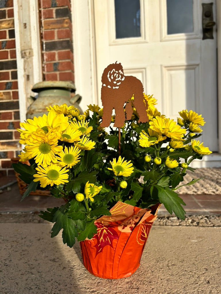 Labradoodle Plant Stake / Decorative Plant Marker