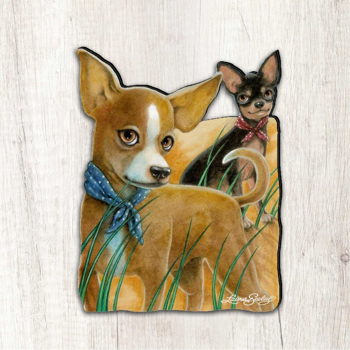 The Couple Dogs Holiday Outdoor Decor Large Ornament by Laura Seeley - Pets Dog and Cats Decor - 8511021M