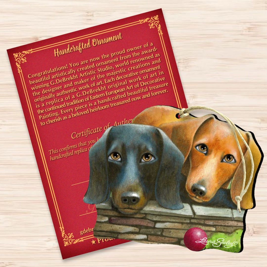 Where Is the Ball Wooden Ornaments Pets by Laura Seeley - Pets Dog and Cats Decor - 8511016-LS