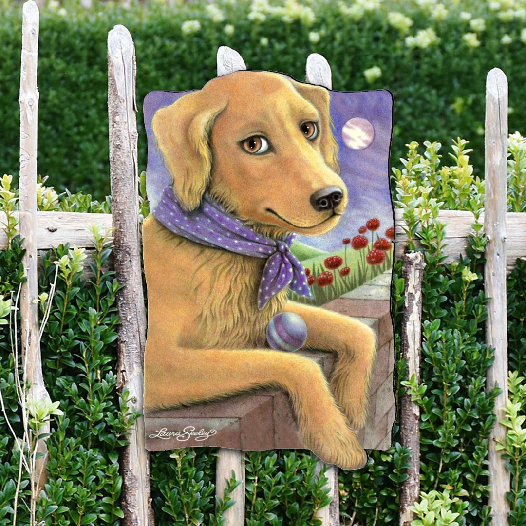 Flowers Fetch &amp; Fun Holiday Outdoor Decor Large Ornament by Laura Seeley - Pets Dog and Cats Decor - 8511011M