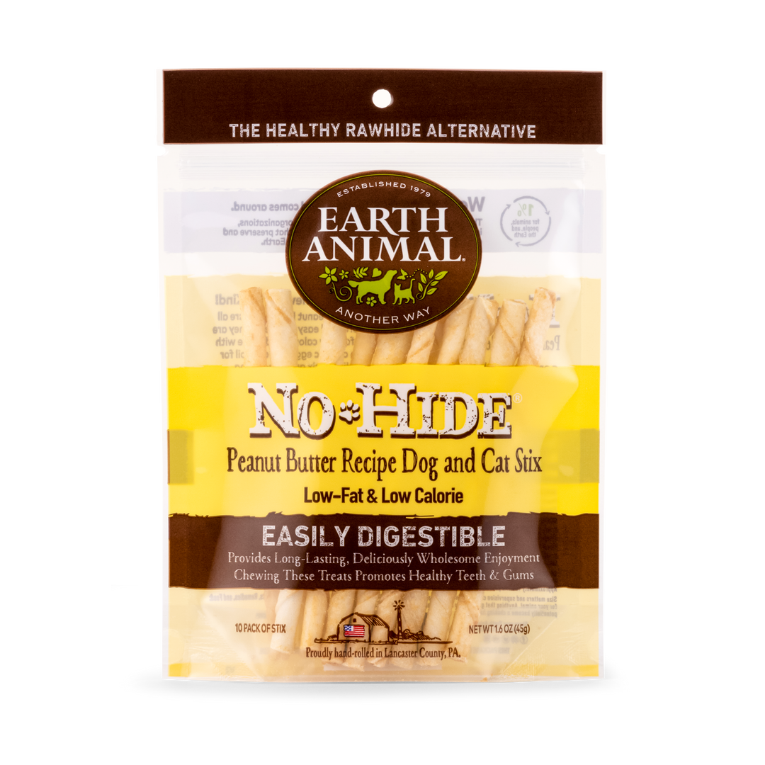 Earth Animal No Hide Peanut Butter Pet Stix (10pk) (1.6oz)
