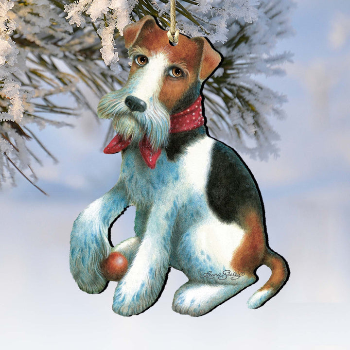 Beach Ball by The Bay Wooden Ornaments by Laura Seeley - Pets Dog and Cats Decor - 8511023-LS