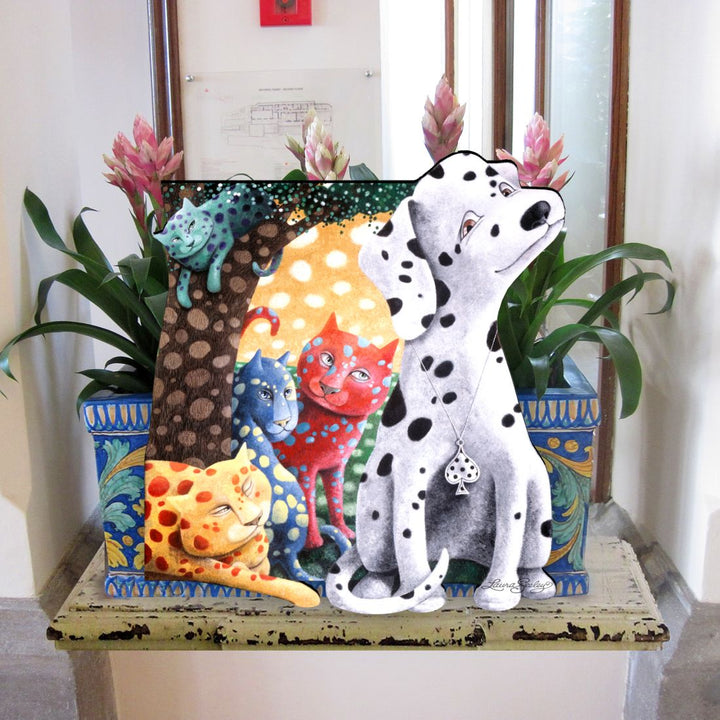 The World We Weave Holiday Door Decor by Laura Seeley - Pets Dog and Cats Decor - 8511013H