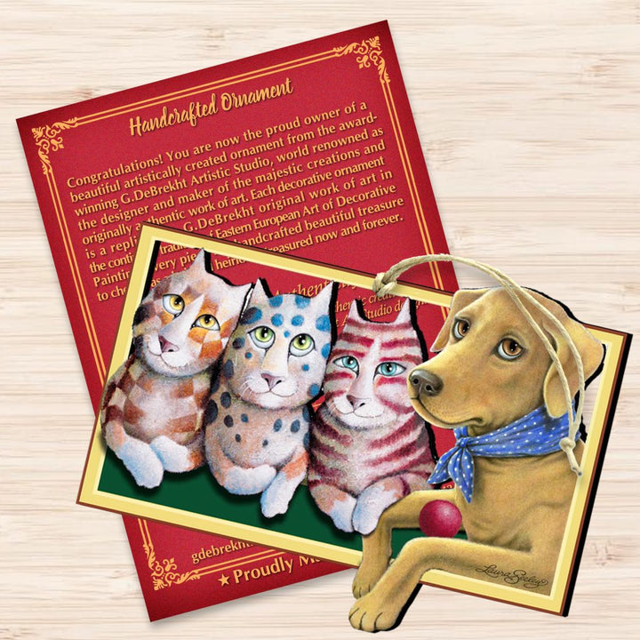 The Dog Wooden Ornaments Pets by Laura Seeley - Pets Dog and Cats Decor - 8511019-LS