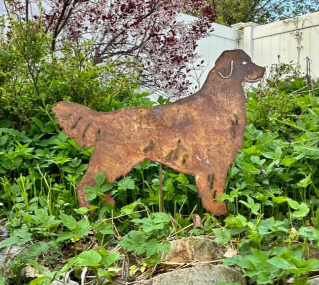 Golden Retriever Statue or Dog Wall Art