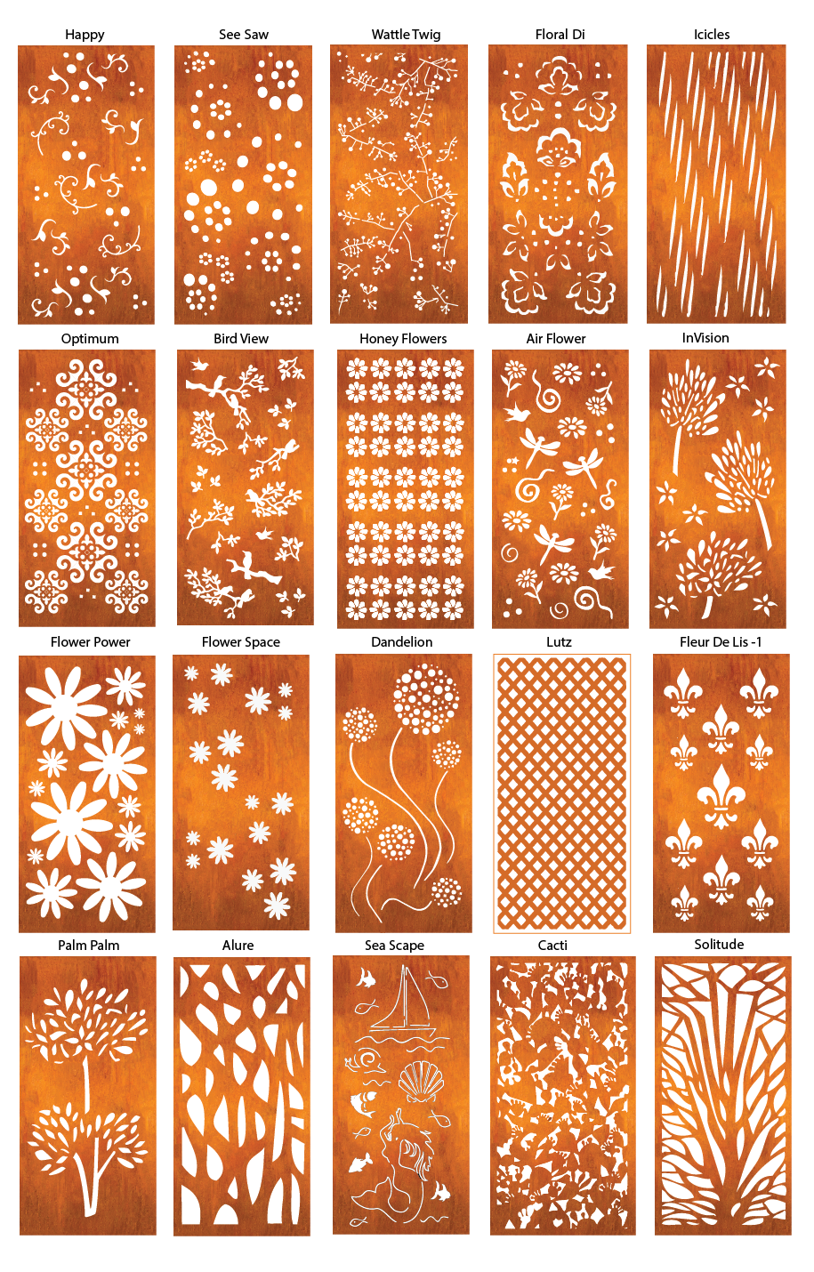 Outdoor Metal Privacy Screen Panels (60” &amp; 72”) – Heavy-Duty Steel for Patio &amp; Fence