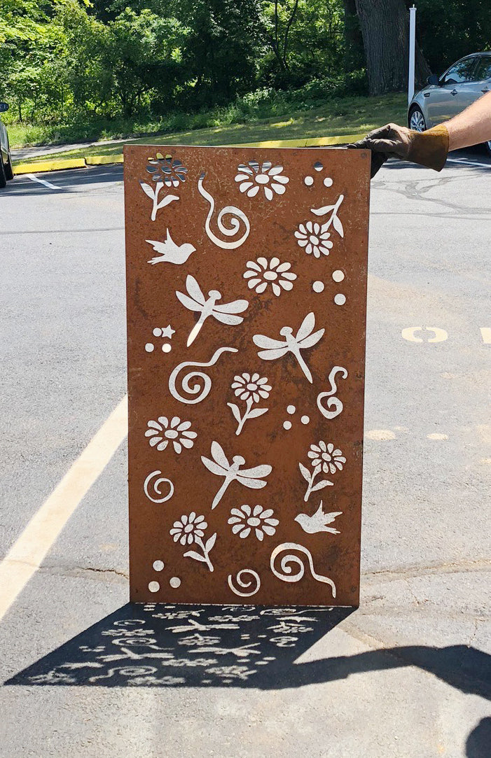Privacy Screen Panels or Large Metal Wall Decor (46" Inch)