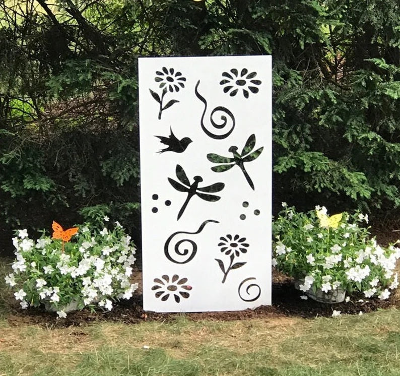 Outdoor Metal Patio Privacy Screen Panels (60” &amp; 72”) – Heavy-Duty Steel for Deck &amp; Backyard
