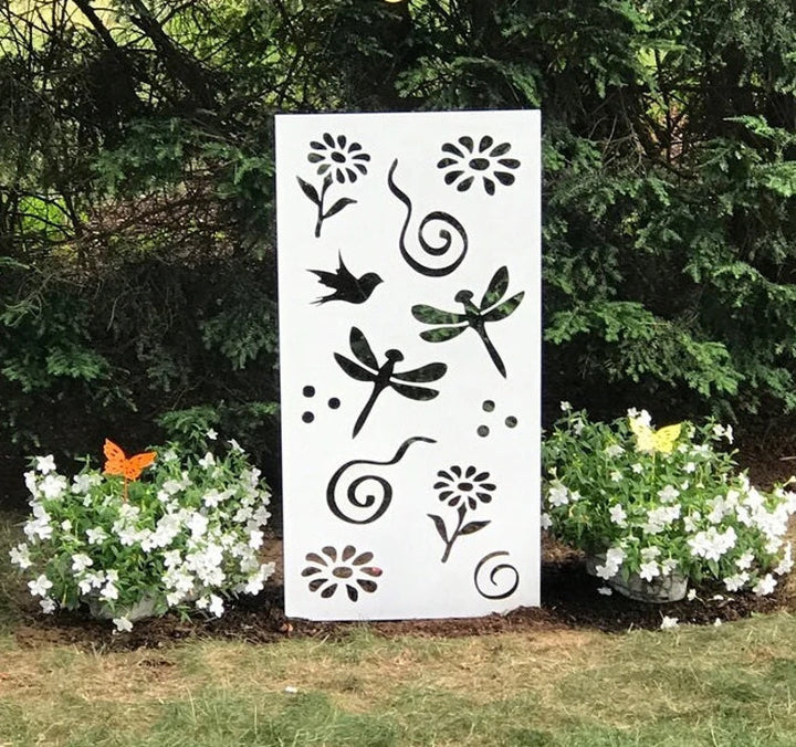 Outdoor Metal Patio Privacy Screen Panels (60” &amp; 72”) – Heavy-Duty Steel for Deck &amp; Backyard