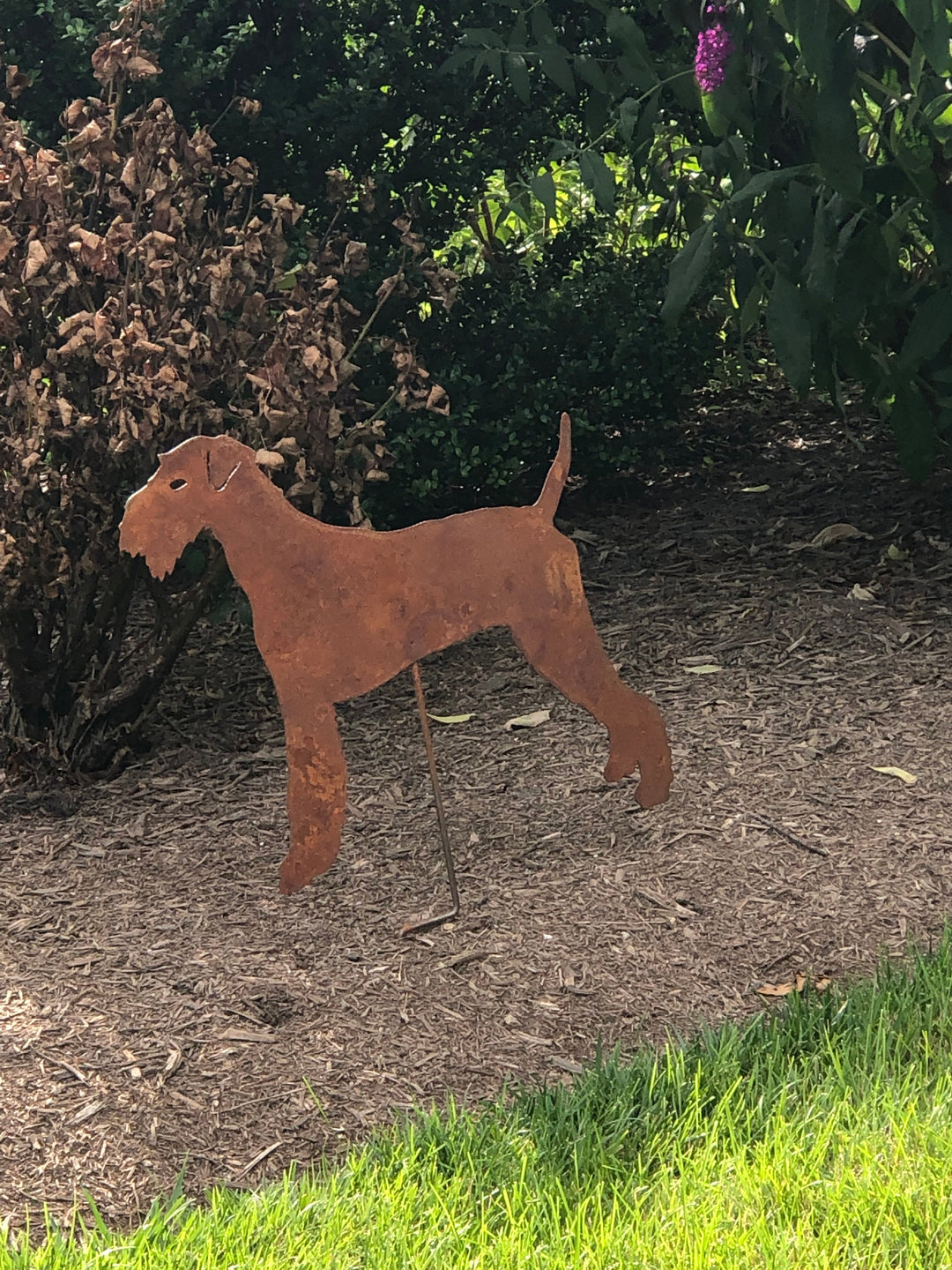 Airedale Terrier Garden Stake or Dog Wall Art