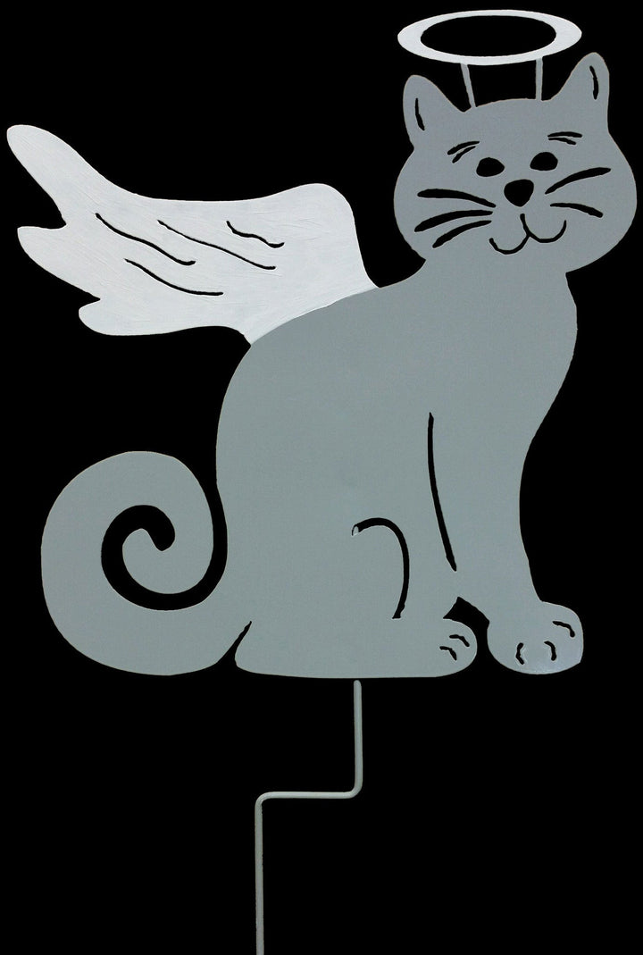 Cat Angel Memorial Garden Stake (Style 2)