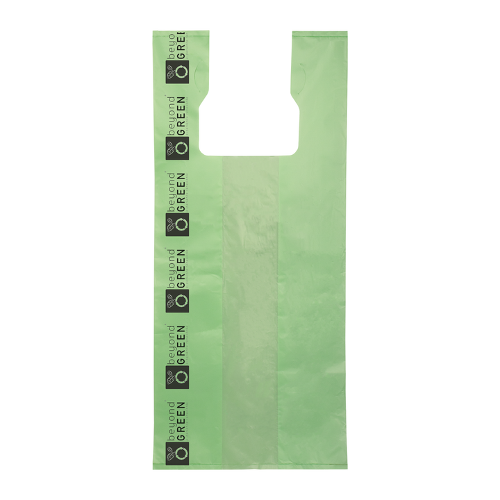 Large Green Cat Litter Bags – 10" x 20" with 7" Gusset &amp; Handles – Made in USA
