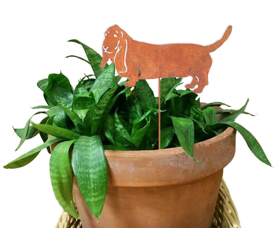 Basset Hound Plant Stake