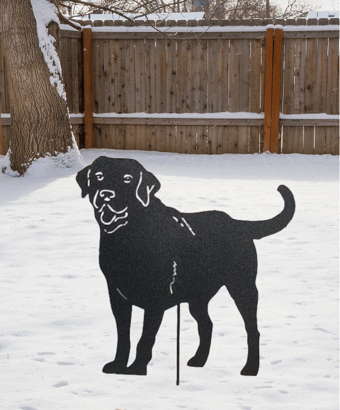 Labrador Statue or Dog Wall Art