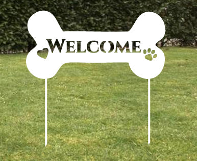 Dog Bone Welcome Sign or Dog Memorial