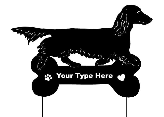 Long Haired Dachshund Statue or Dog Wall Art