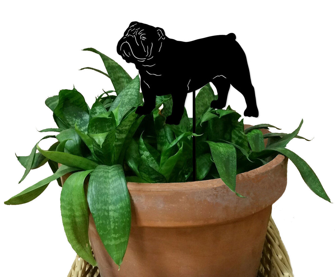 Bulldog Ornament or Plant Stake