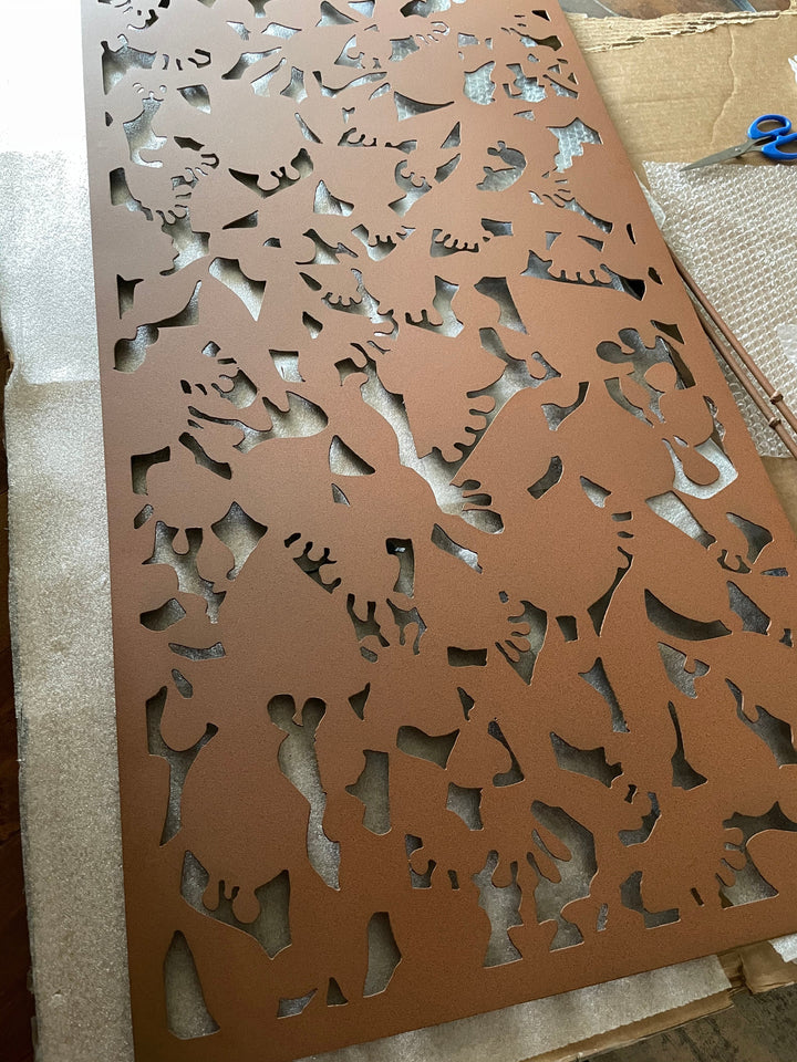 Outdoor Privacy Screen or Metal Wall Sculpture (46" Inch)