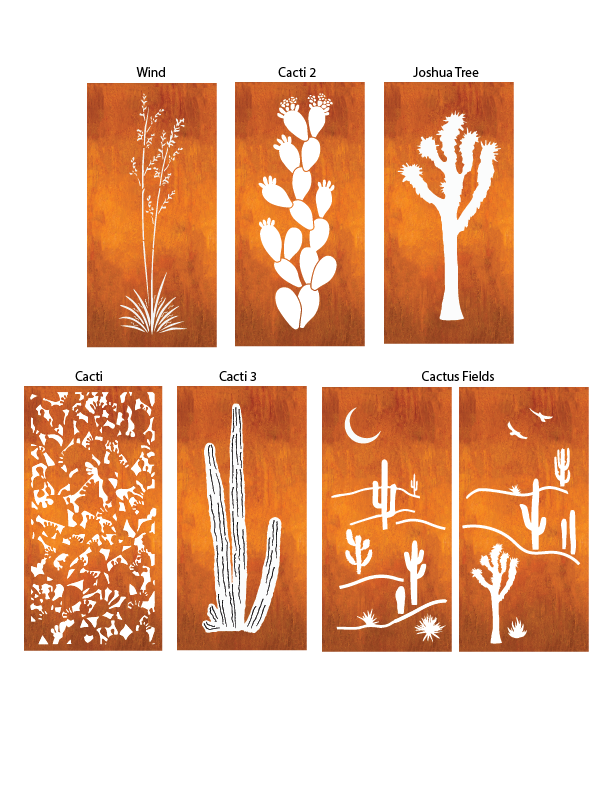 Privacy Panel or Metal Outdoor Wall Art
