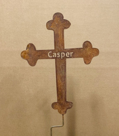 Roadside Memorial Cross or Cross Wall Art - 18"