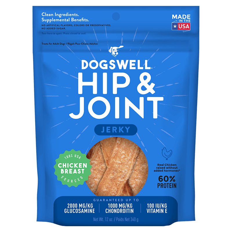 Dogswell Hip &amp; Joint Jerky Treats, Chicken Breast (24oz)
