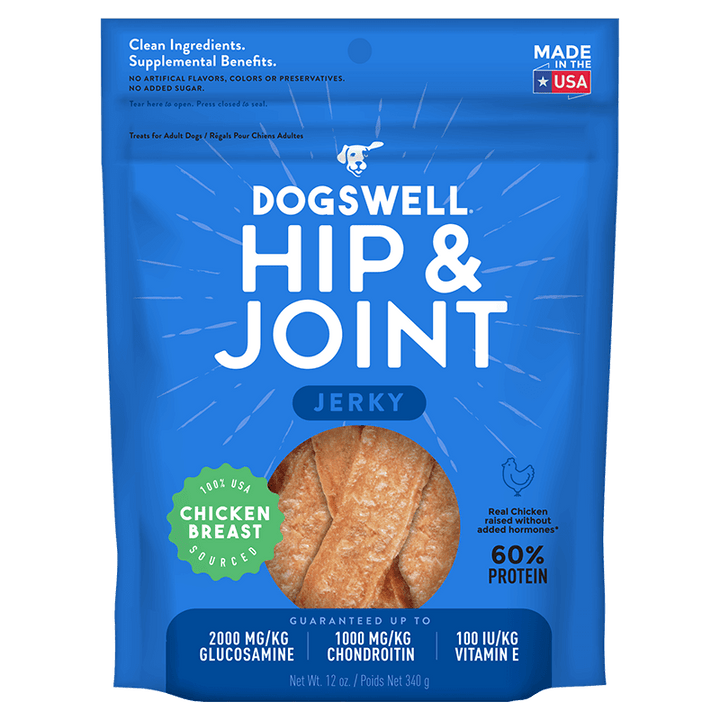 Dogswell Hip &amp; Joint Jerky Treats, Chicken Breast (24oz)