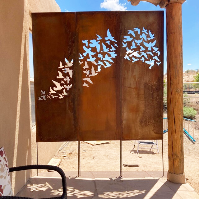 Outdoor Screen Panels or Large Metal Wall Art (46" Inch)
