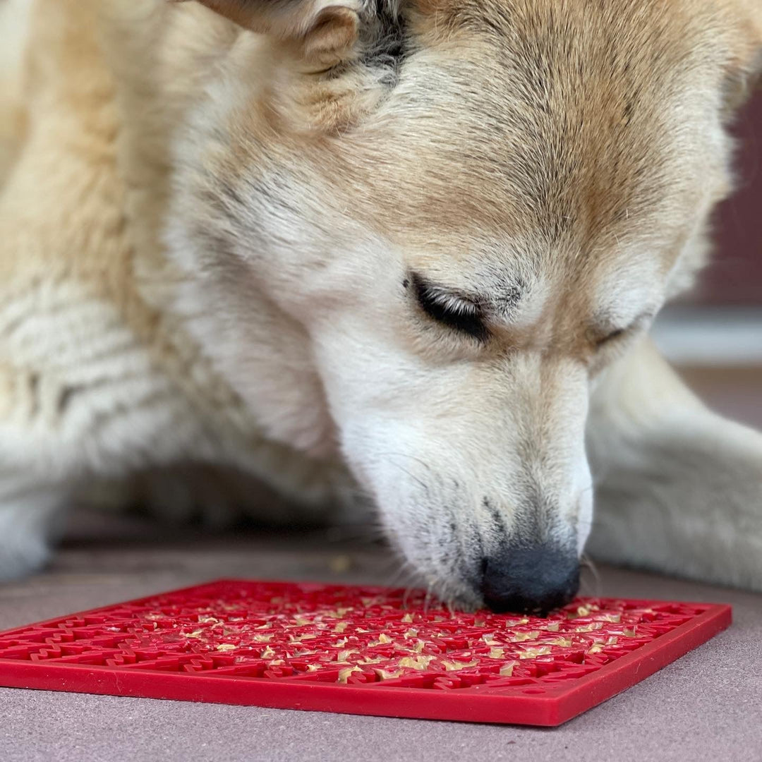 "Peace" Christmas Tree emat - Enrichment Lick Mat for Dogs and Cats | Christmas Tree design | SodaPup