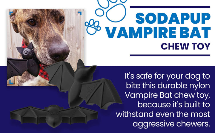 Vampire Bat Nylon Dog Chew Toy for Aggressive Chewers | USA Made &amp; FDA Compliant