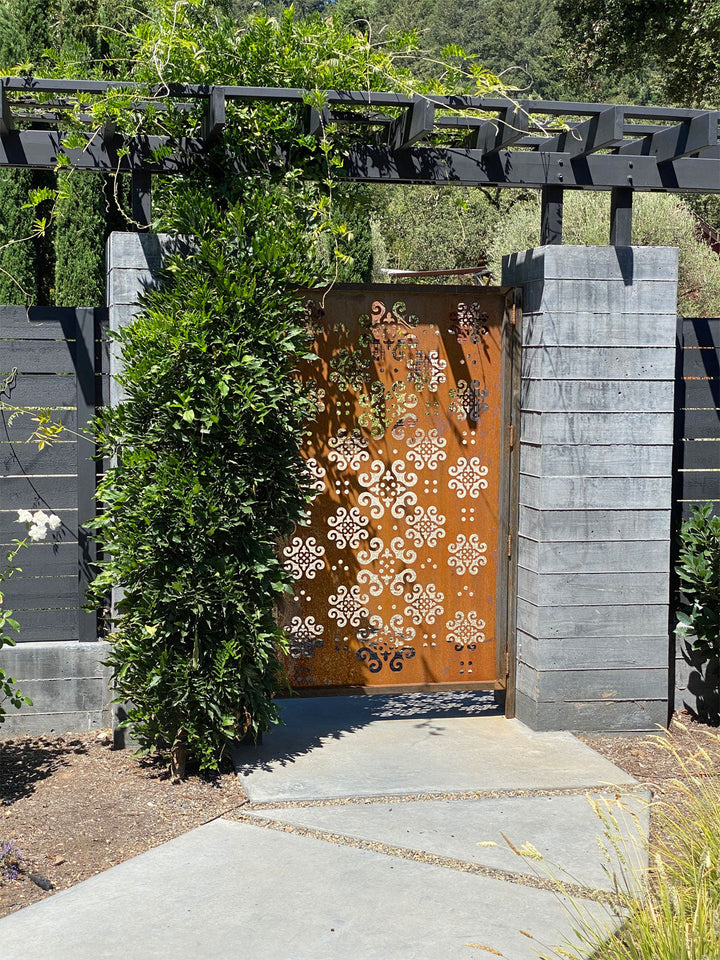 Outdoor Metal Privacy Screen Panel (Optimum) – Heavy-Duty Steel for Patio &amp; Fence (60” &amp; 72”)