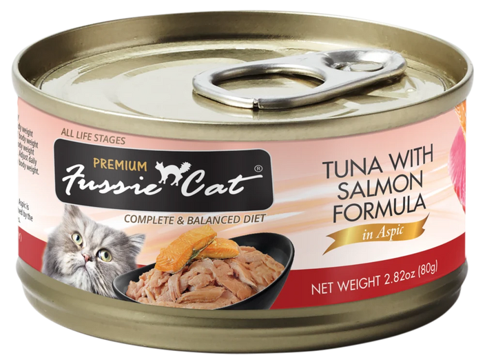 Fussie Cat Premium- Tuna With Salmon Formula In Aspic (2.82oz)