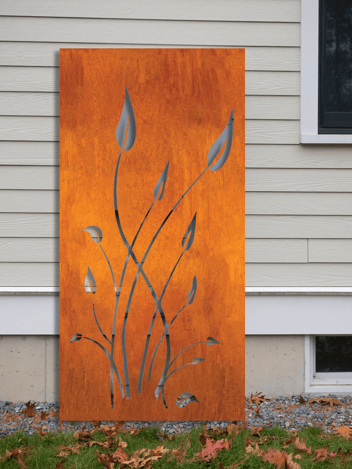 Outdoor Metal Privacy Screen Panels 24" x 60" &amp; 24" x 72" – Heavy-Duty Steel for Patio &amp; Fence