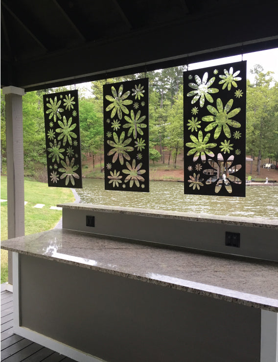 Decorative Metal Panels or Metal Wall Hanging (46" Inch)