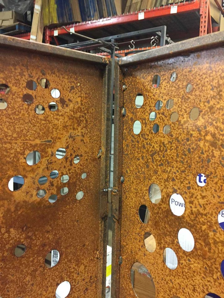 Metal Privacy Screen or Large Metal Wall Art (46" Inch)