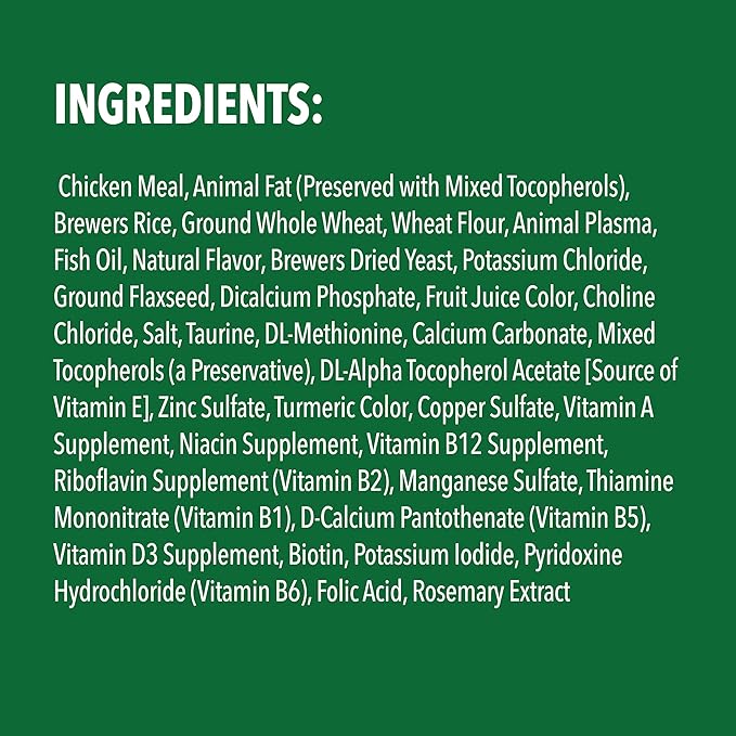 Greenies Greenies Feline Smartbites Skin &amp; Fur Crunchy and Soft Natural Cat Treats, Chicken Flavor