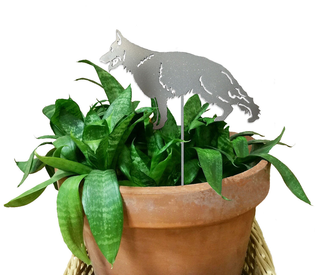German Shepherd Plant Stake