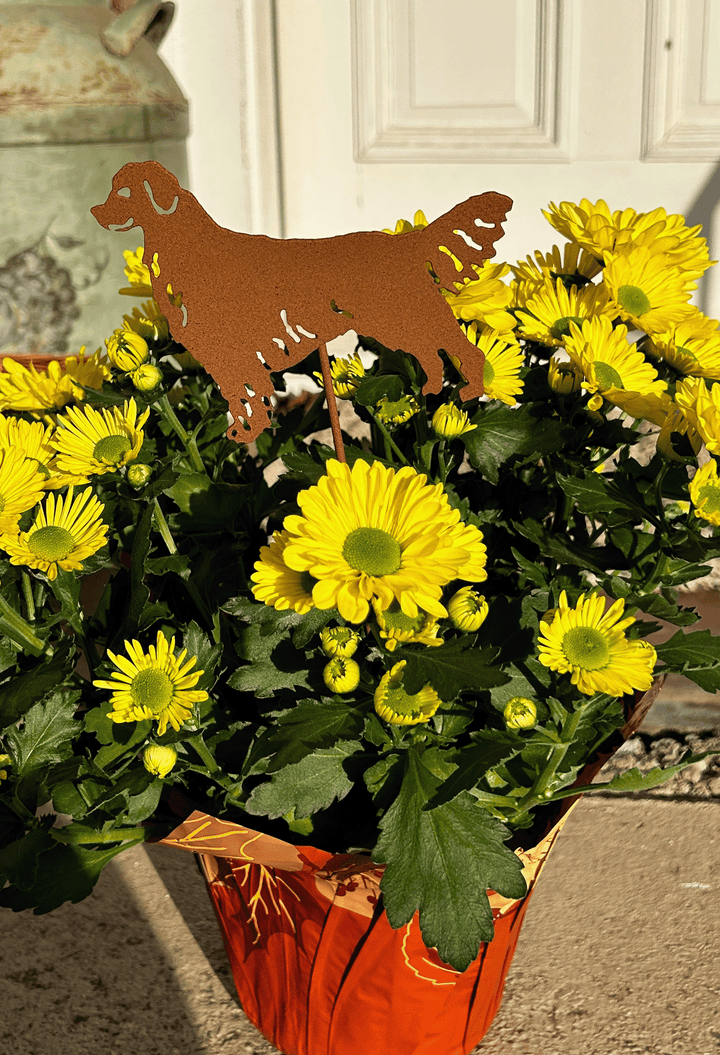 Golden Retriever Plant Stake